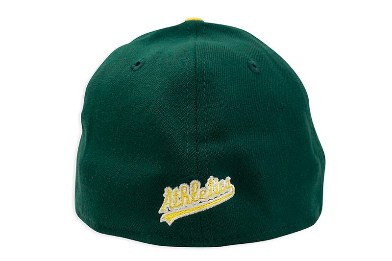 NEW ERA OAKLAND ATHLETICS TEAM CLASSIC 39THIRTY STRETCH FIT CAP (DARK GREEN/YELLOW)