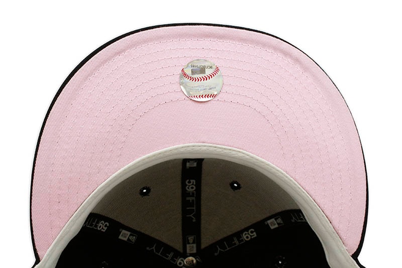 NEW ERA DETROIT TIGERS 59FIFTY FITTED CAP (PINK UNDER VISOR/NAVY)