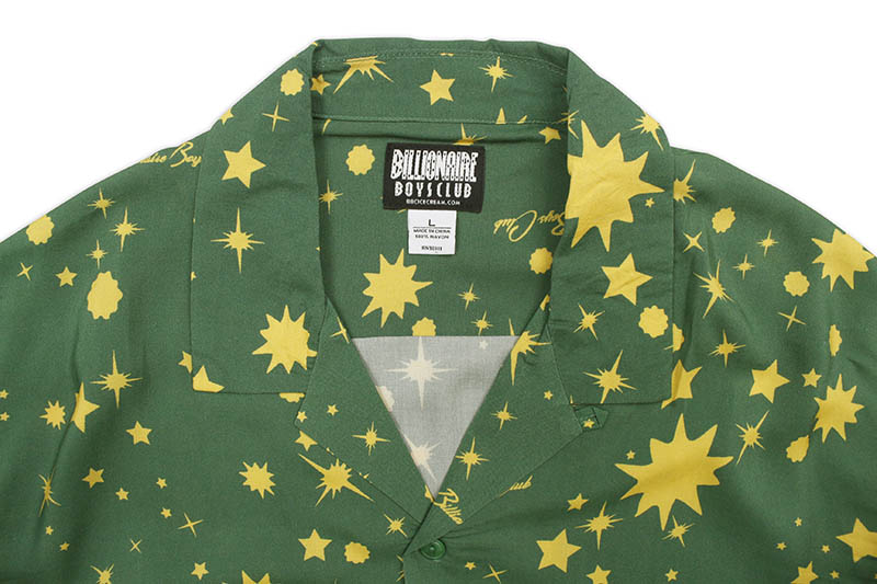 BILLIONAIRE BOYS CLUB BB GALATICA SS WOVEN (811-4600:VERDANT GREEN)