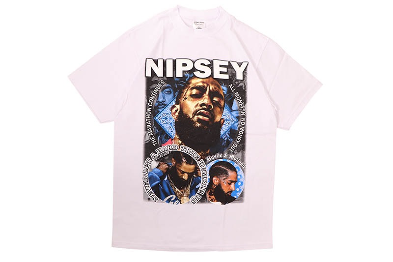 STREET WEAR SUPPLY NIPSEY HUSSLE LEGEND T-SHIRT (WHITE)