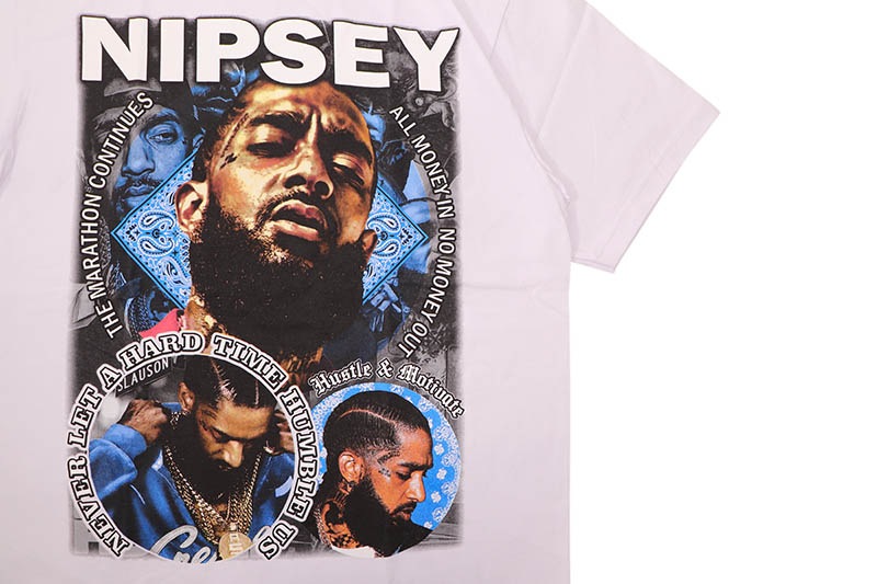 STREET WEAR SUPPLY NIPSEY HUSSLE LEGEND T-SHIRT (WHITE)