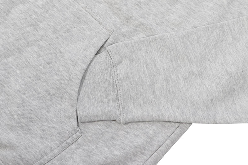 CLASSIC MATERIAL NY ROTTEN APPLE HOODIE (GREY HEATHER)