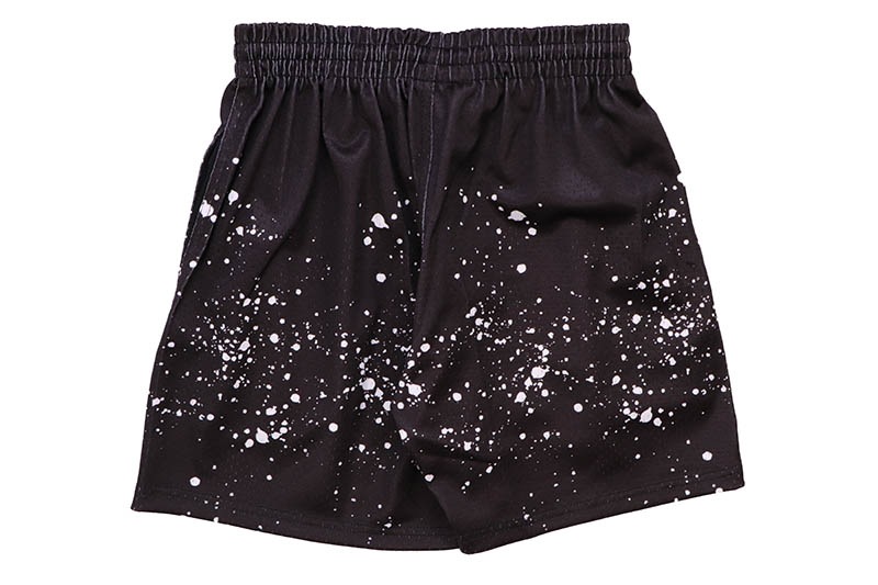 FLOOR 914 JET BLACK SPLATTER SHORTS