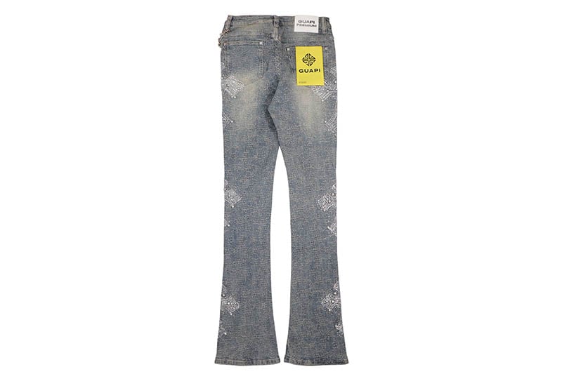 GUAPI VINTAGE BLUE DISTRESSED CROSS DENIM (563VBDCD) | Brand