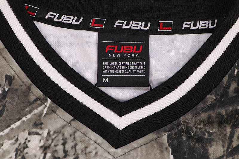 FUBU REAL TREE HOCKEY SHIRTS (FAM-52711:GRAY)