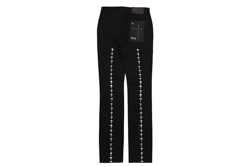 RtA BRYANT SKINNY JEAN (BLACK WHITE CROSS) MEXOD1276-J1205BKWCR