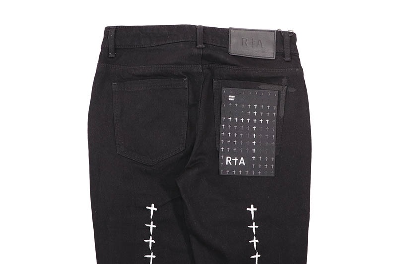 RtA BRYANT SKINNY JEAN (BLACK WHITE CROSS) MEXOD1276-J1205BKWCR