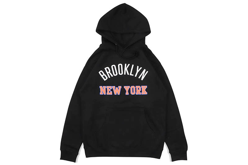 CLASSIC MATERIAL NY BROOKLYN NEW YORK HOODIE (BLACK)