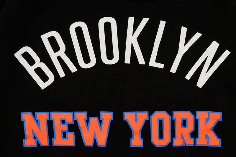 CLASSIC MATERIAL NY BROOKLYN NEW YORK HOODIE (BLACK)