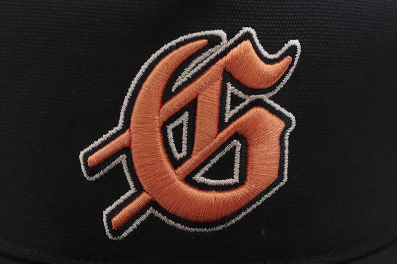 GODSPEED GS LOGO TRUCKER HAT (BLACK/TANGERINE)