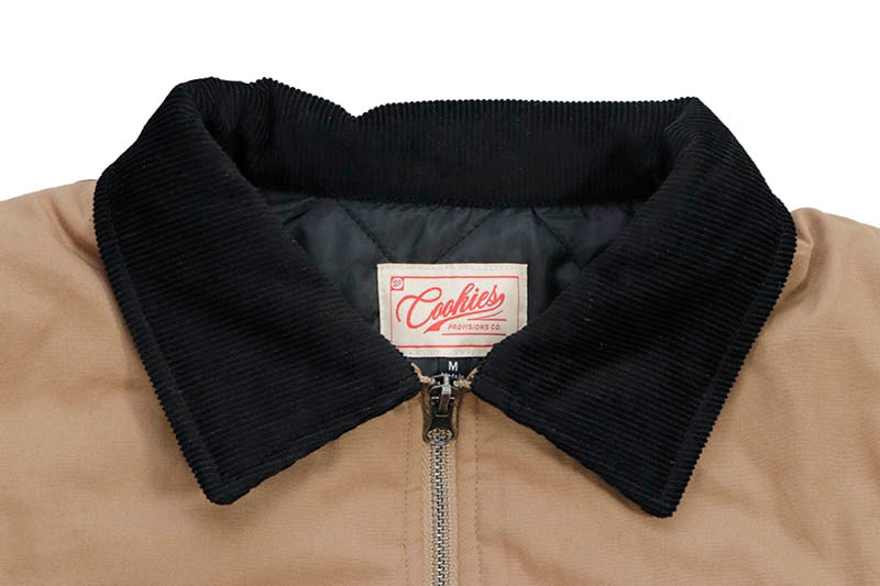 COOKIES YELLOWSTONE CANVAS WORKWEAR JACKET (TAN) CM244OJC04