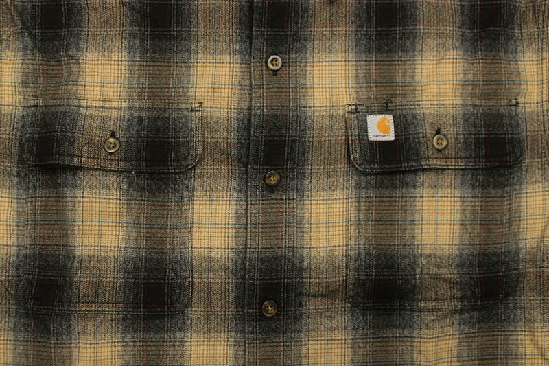 Carhartt ORIGINAL FIT FLANNEL L/S PLAID SHIRT (104451/N04:BLACK)