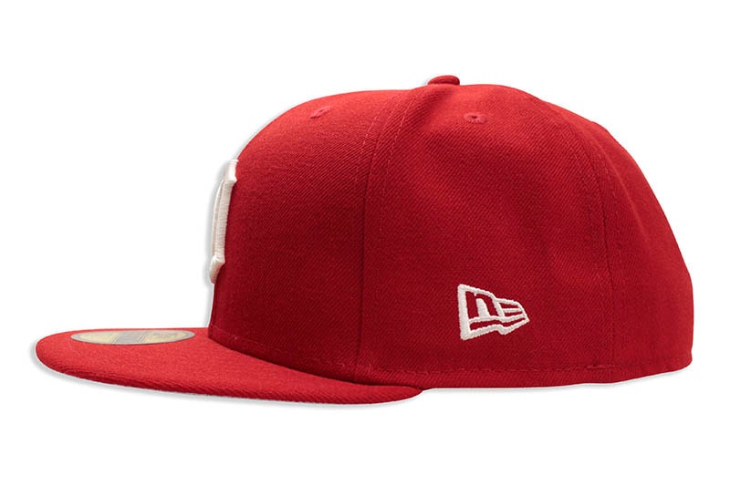 NEW ERA DETROIT TIGERS BASIC 59FIFTY FITTED CAP (RED/WHITE)