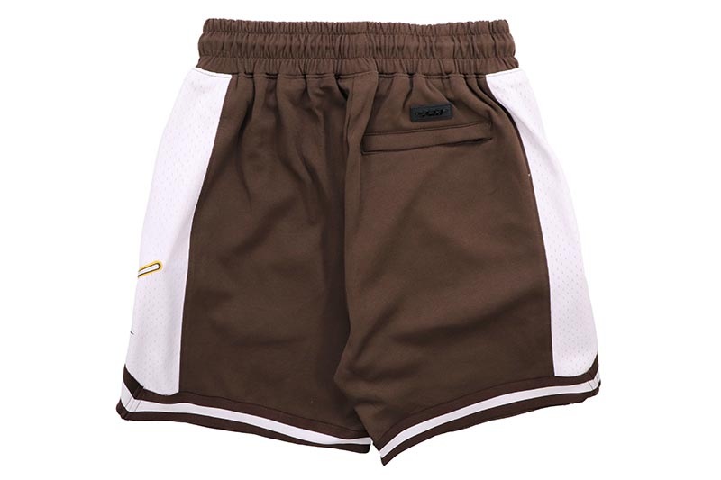 PRO STANDARD SAN DIEGO PADRES SCRIPT TAIL DOUBLE KNIT 2.0 SHORT (LSP3314427-BRN:BROWN)