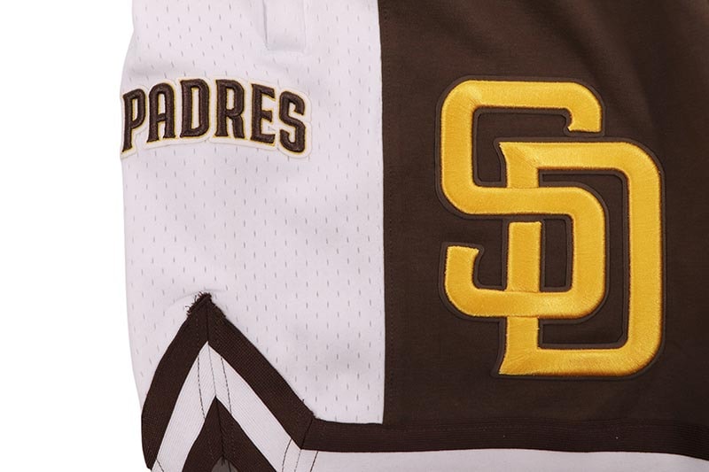PRO STANDARD SAN DIEGO PADRES SCRIPT TAIL DOUBLE KNIT 2.0 SHORT (LSP3314427-BRN:BROWN)