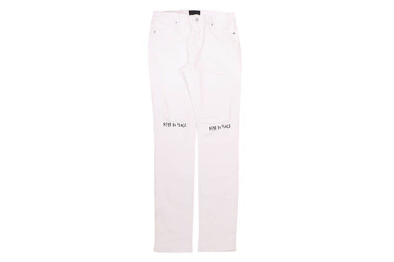 RtA BRYANT SKINNY JEAN (WHITE REST IN PEACE) MF24D624-B1205WTRIP