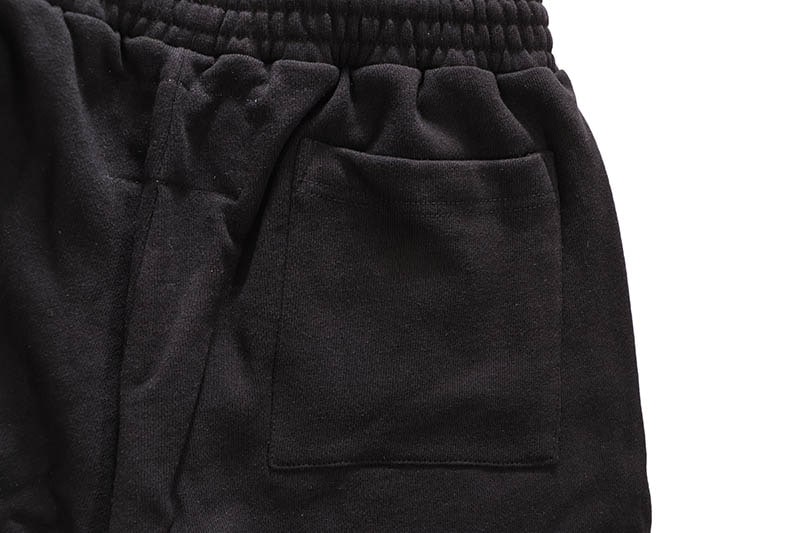 SP5DER BLACK RHINESTONE OG LOGO V2 SWEAT SHORTS