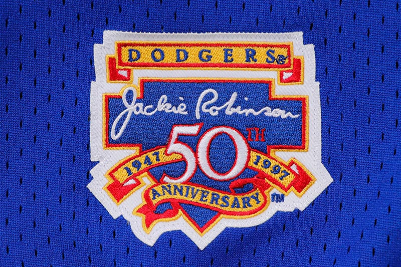 Dodgers NOMO 16 メッシュユニフォーム Hideo Nomo #16 Los Angeles Dodgers Majestic Jersey Blue Sewn