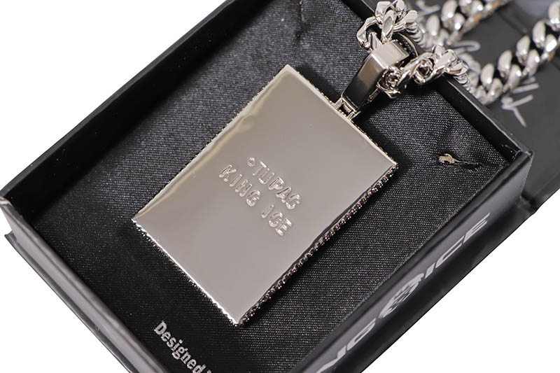 2PAC x KING ICE - SMOKE WEED EVERYDAY NECKLACE (NKX14374