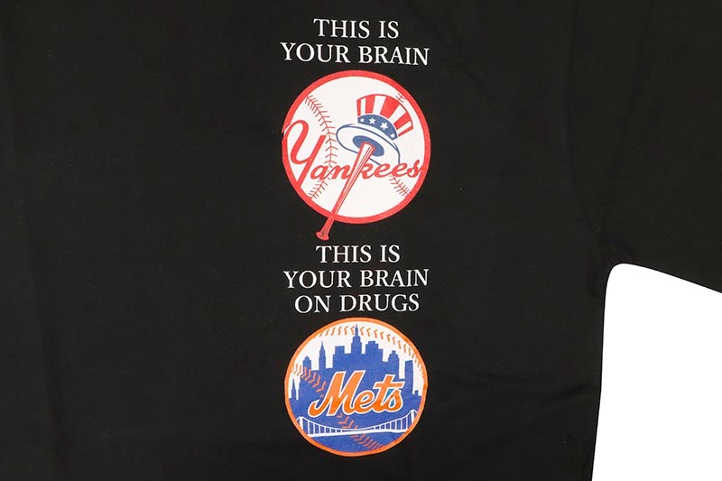 2000 WORLD SERIES YANKEES METS TEE ��BLACK��