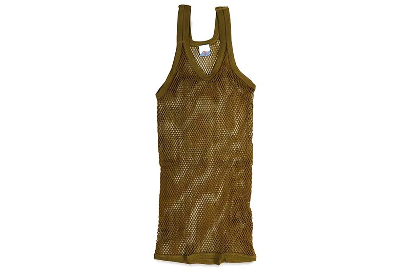CRYSTAL THE ORIGINAL ENGLISH STRING VEST (OLIVE) | すべての商品 | GROWAROUND ...
