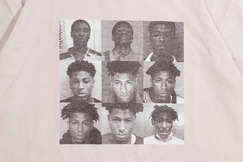 REVENGE X YOUNGBOY NEVER BROKE AGAIN MUGSHOT TEE (CEMENT) | Brand