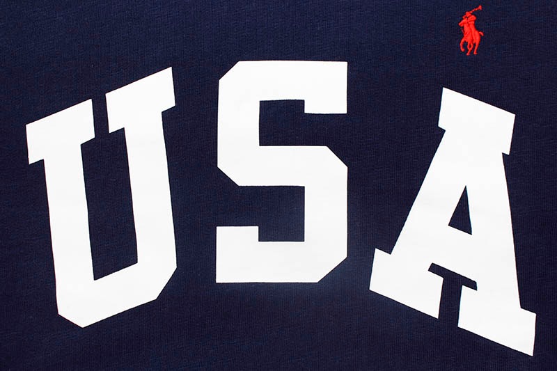 POLO RALPH LAUREN THE USA HOODIE (710800310001:CRUISE NAVY)