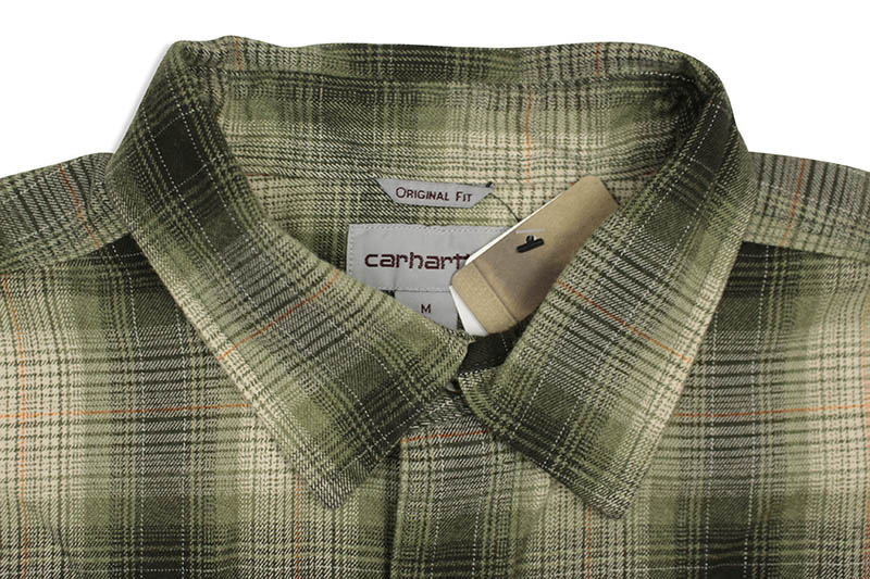 Carhartt ORIGINAL FIT FLANNEL L/S PLAID SHIRT (104451/307:OLIVE)
