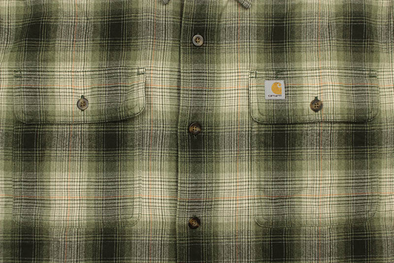 Carhartt ORIGINAL FIT FLANNEL L/S PLAID SHIRT (104451/307:OLIVE)