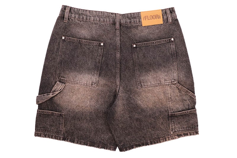FLOOR 914 UNIFORM JEAN SHORTS (BROWN) | Brand,A-F,FLOOR 914