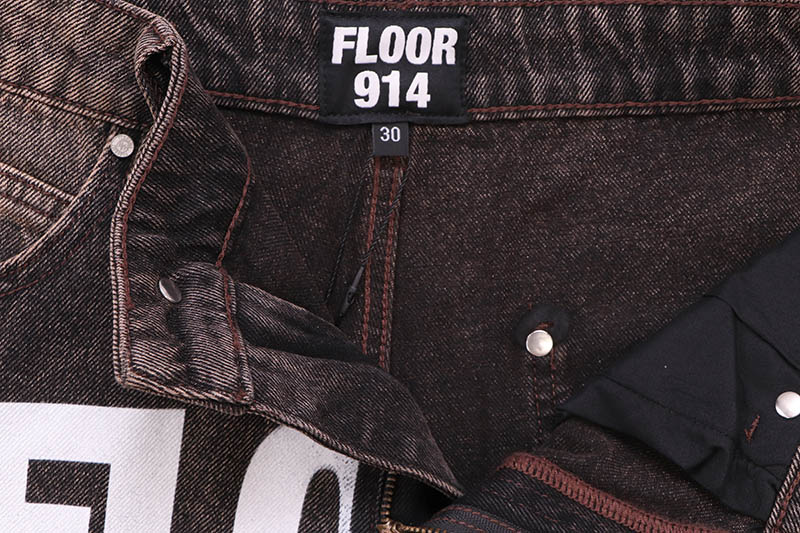 FLOOR 914 UNIFORM JEAN SHORTS (BROWN) | Brand,A-F,FLOOR 914