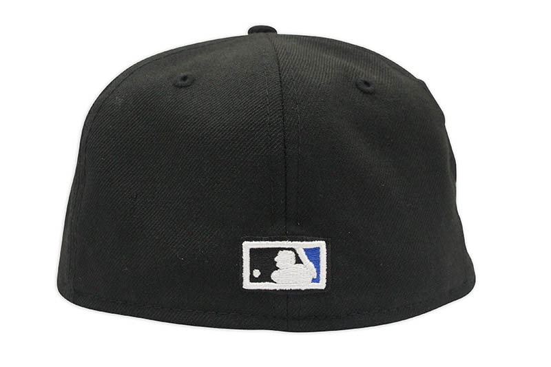 NEW ERA NEW YORK YANKEES 59FIFTY FITTED CAP (1999 WORLD SERIES CUSTOM SIDE PATCH/BLUE UNDER VISOR/BLACK)