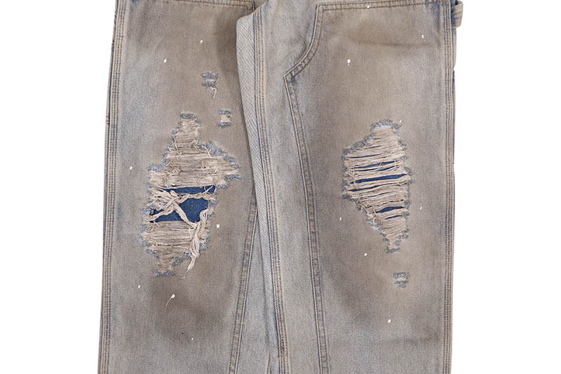 EMBELLISH HART STRAIGHT DENIM (EMBHOL124-021:LIGHT DIRT FADE)