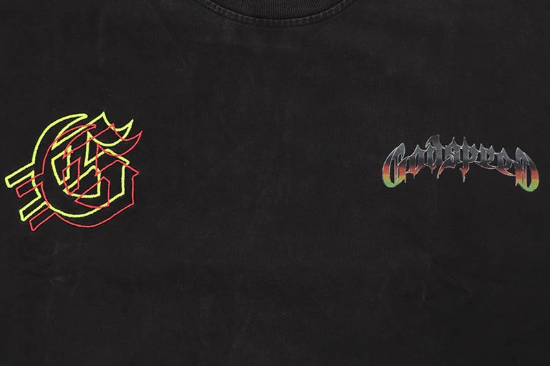 GODSPEED BIKER NATION LS T-SHIRT (BLACK WASH)