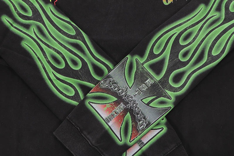 GODSPEED BIKER NATION LS T-SHIRT (BLACK WASH)