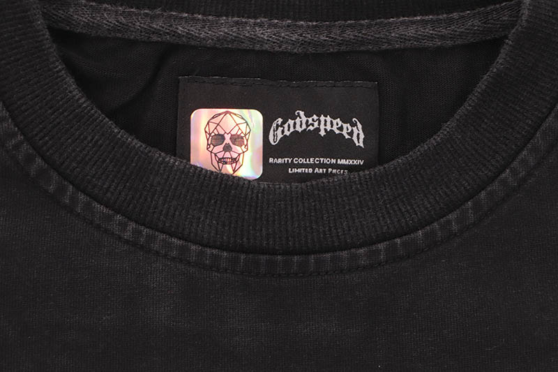 GODSPEED BIKER NATION LS T-SHIRT (BLACK WASH)