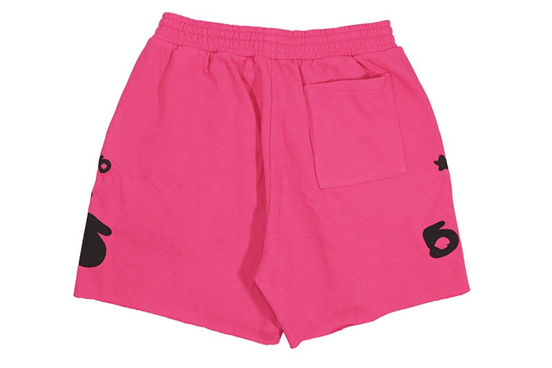 SP5DER BELUGA SWEAT SHORTS (PINK)