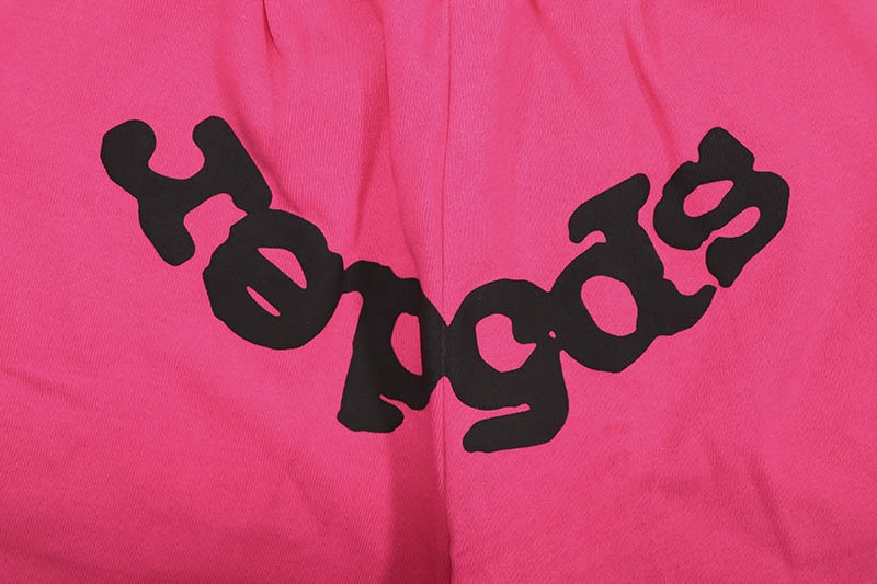 SP5DER BELUGA SWEAT SHORTS (PINK)