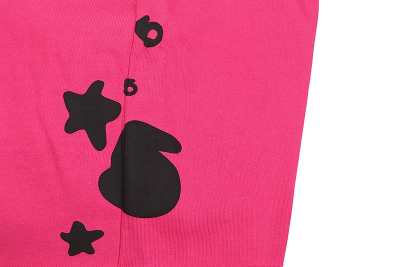 SP5DER BELUGA SWEAT SHORTS (PINK)
