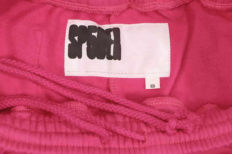 SP5DER BELUGA SWEAT SHORTS (PINK)