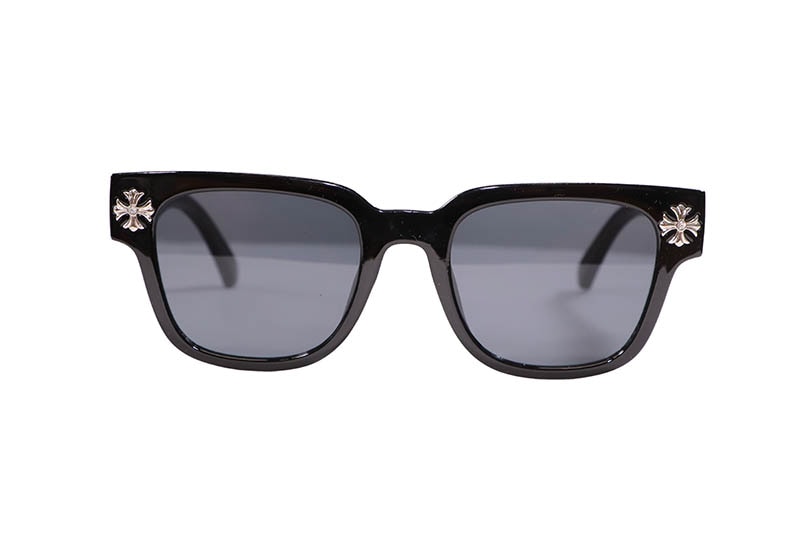ICE LAB CROSS RHINESTONE SUNGLASSES (DARK SHADE/SILVER) ASG-301S