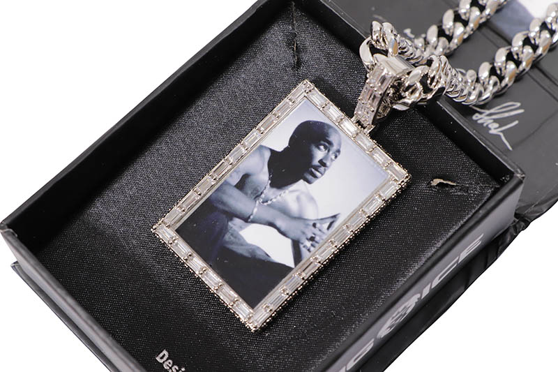 2PAC x KING ICE - I STILL PRAY NECKLACE (NKX14375:WHITE GOLD