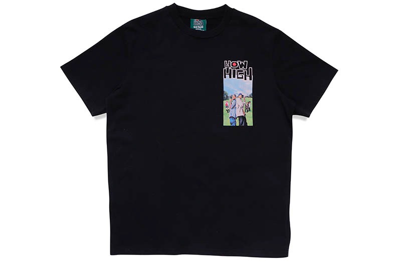 SHOE PALACE x HOW HIGH HIGH SCORE SHORT SLEEVE T-SHIRT (BLACK) HHSS-11