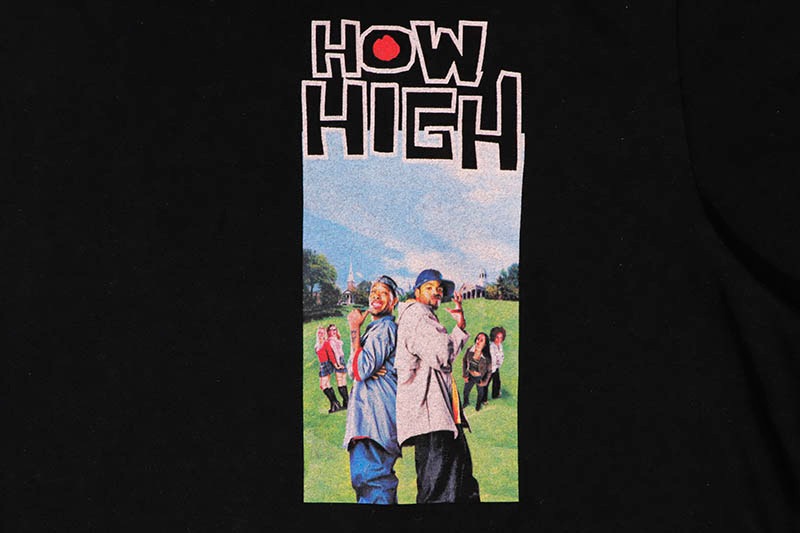 SHOE PALACE x HOW HIGH HIGH SCORE SHORT SLEEVE T-SHIRT (BLACK) HHSS-11