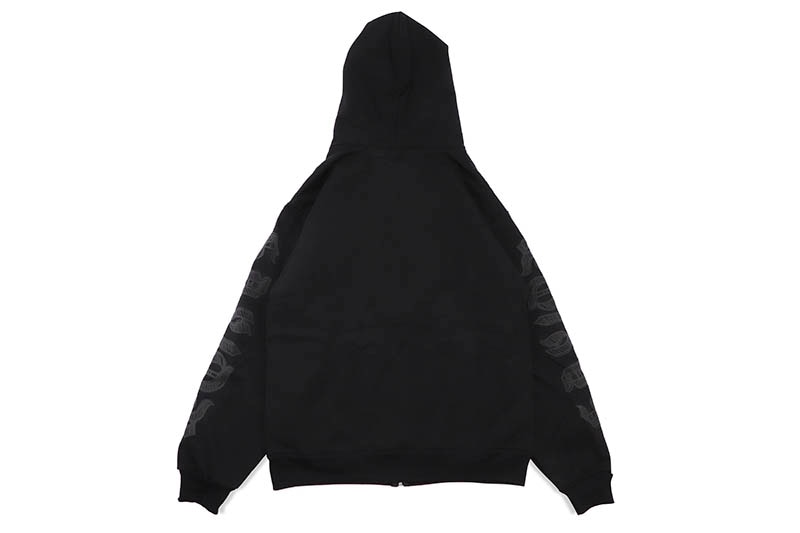 JAETIPS PLANT ZIP HOODIE (BLACK)