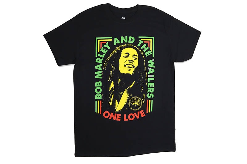 ZION ROOTSWEAR BOB MARLEY FRAME OF LOVE T-SHIRT (BLACK)