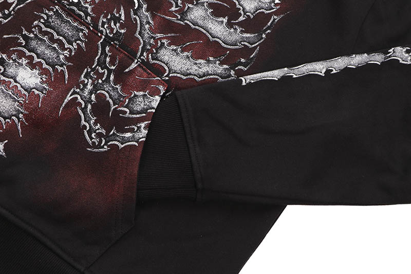 REVENGE X YOUNGBOY NEVER BROKE AGAIN 38 RIBCAGE HOODIE (BLACK)