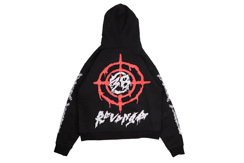 REVENGE X YOUNGBOY NEVER BROKE AGAIN 38 RIBCAGE HOODIE (BLACK)