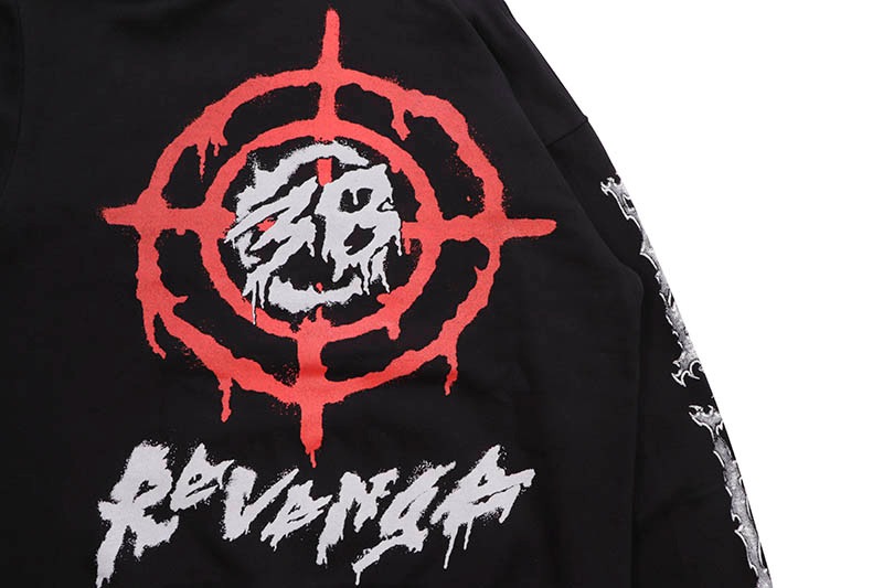 REVENGE X YOUNGBOY NEVER BROKE AGAIN 38 RIBCAGE HOODIE (BLACK)