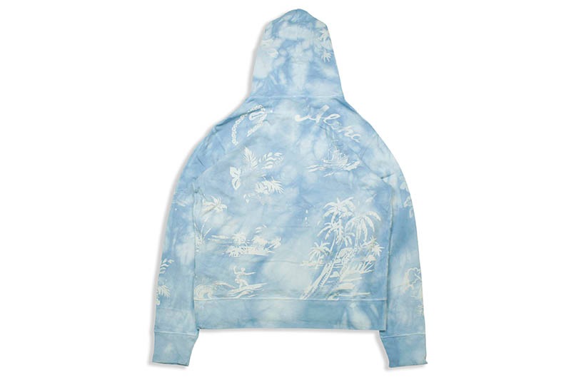POLO RALPH LAUREN HAWAIIAN SPA TERRY HOODIE (710781395002:FRENCH BLUE PRINT)